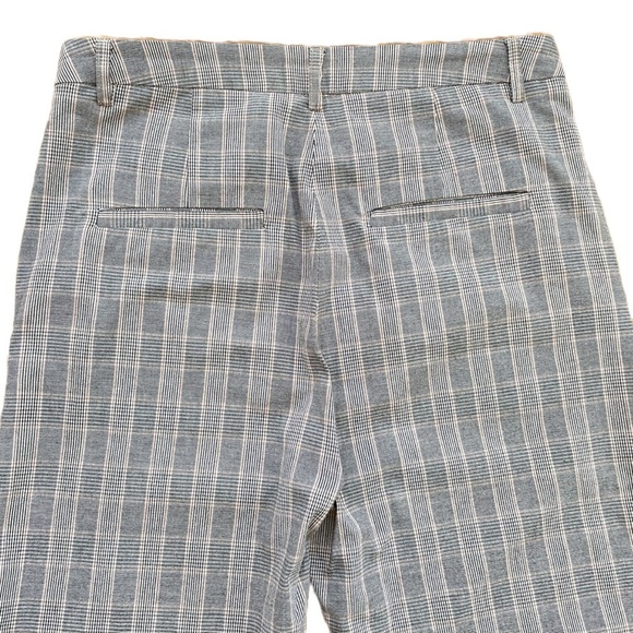Mango Grey Plaid Pants, Cropped, Cuffed, Women’s Medium (Size 8) - Picture 4 of 7